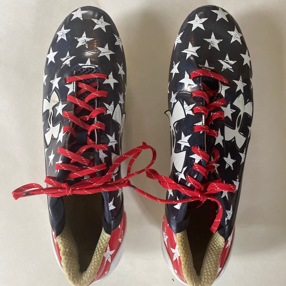 UNDER ARMOUR USA Stars Cleats Size 11.5